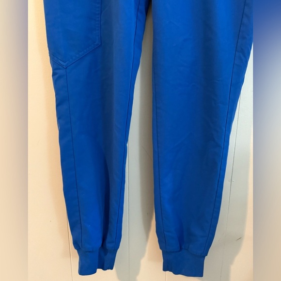 Figs Blue Jogger Scrub Pants Drawstring Waist Pockets Women's Size Small - Picture 3 of 9
